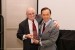 Dr. Nagib Callaos, General Chair, giving Prof. Shigehiro Hashimoto a award "In Appreciation for Delivering a Great Keynote Address at a Plenary Session."